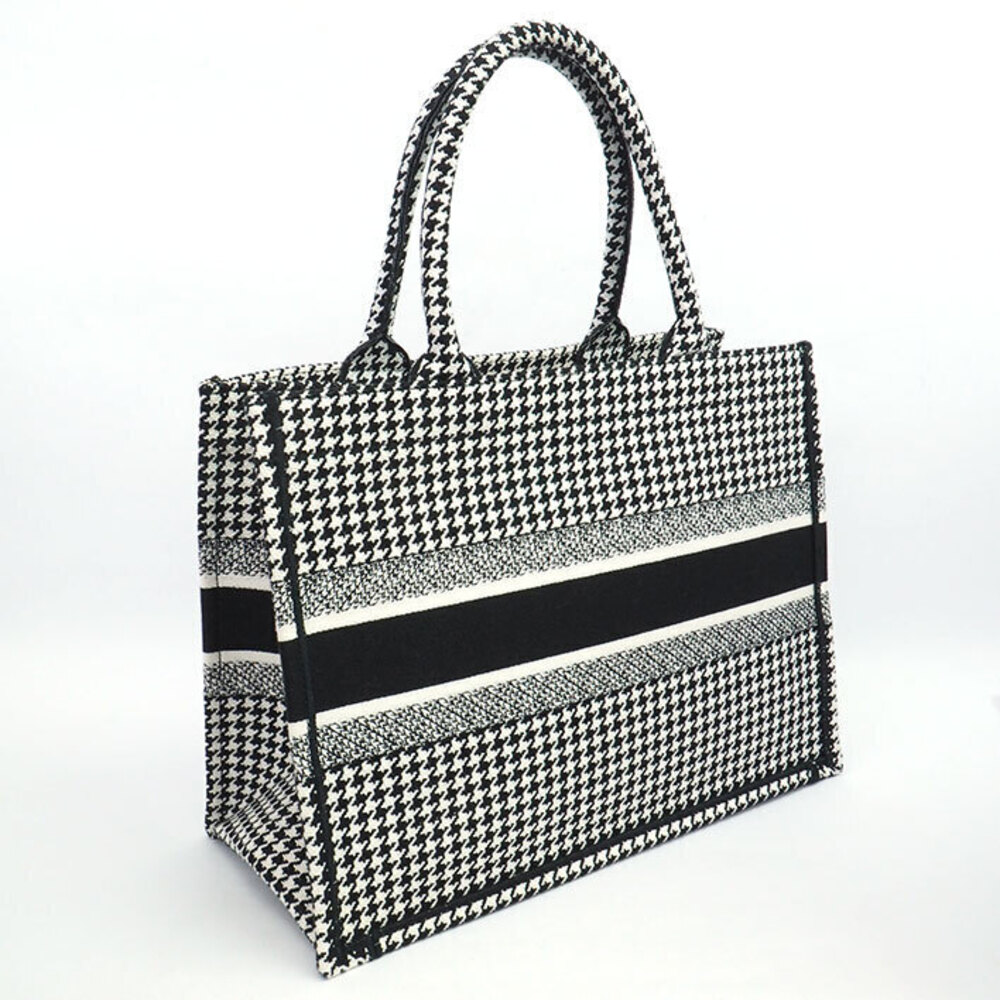 Dior TOTE Houndstooth  Bag Embroidery Christian BOOK